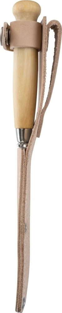 Vaikiškas peilis Morakniv Scout 39 Safe, odinis dėklas, dviguba pirštų apsauga, spalva bordinė