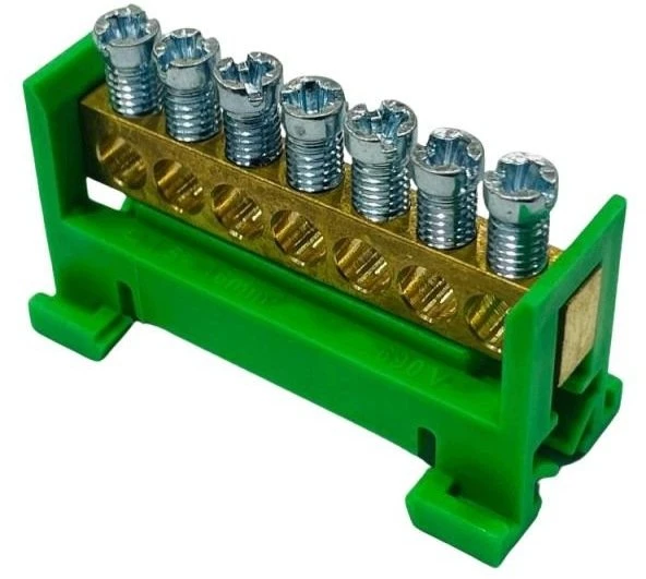 Įžeminimo gnybtas PE7 7x16 mm2 Morek MAD0007G15 (žalias)