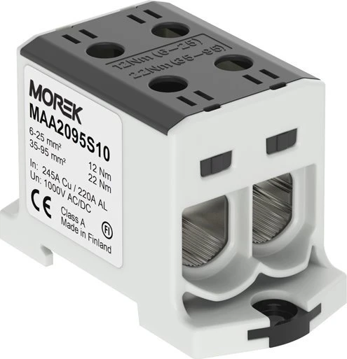 Morek OTL95-2 2XAL/CU 6-95MM2 JUNGTIS, Juodas