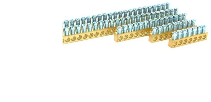 MOREK maitinimo lizdas, žalvarinis kontaktas, BB142-10, 142 bėgelių, 1,5-16 mm², 63A, 1 m (MAD0142E21)