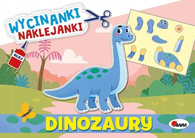 Morex Wycinanki naklejanki Dinozaury 16038