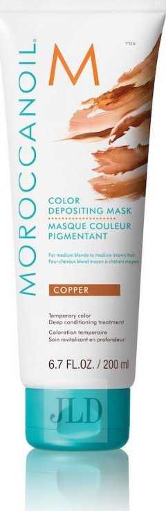 Moroccanoil Color Depositing Mask Hair Color plaukus dažanti kaukė, atspalvis: Copper, 200 ml