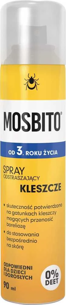 Mosbito 90ml erkių repelentas su skaidriu dangteliu