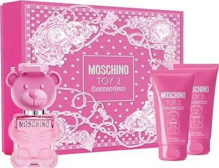 Dovanų rinkinys moterims Moschino Toy 2 Bubble Gum (EDT, 50 ml + dušo želė, 50 ml + kūno losjonas, 50 ml)