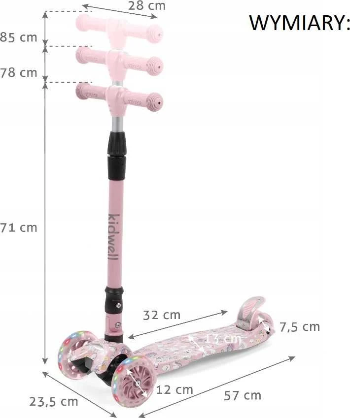 Triratis paspirtukas Kidwell Vento Unicorn