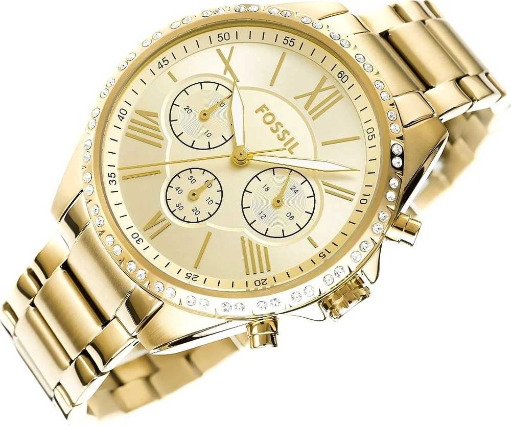 FOSSIL Modernus Chronograph Moteriškas Laikrodis BQ3378 + DĖŽUTĖ