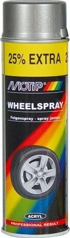 MOTIP Dažai ratlankiams, plieno spalvos 500ml