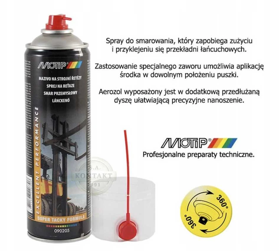 Purškiamas tepalas INDUSTRIAL GREASE 500ml aerozolis, Motip