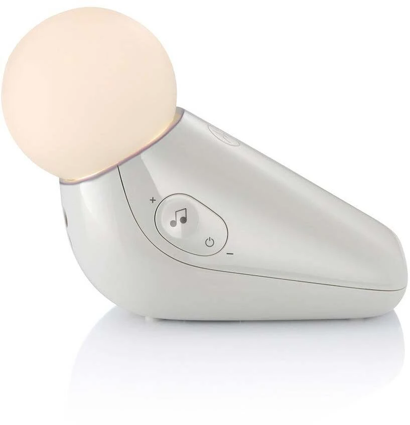 Naktinė lemputė su raminančiais garsais Motorola S1 Light and Sound Soother balta