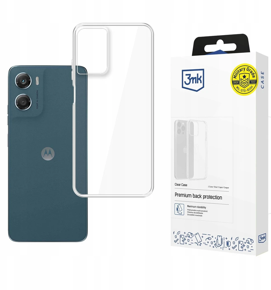 3Mk apsauginis 3mk skaidrus dėklas, skirtas Motorola Moto G06 / Moto G06 Power - skaidrus