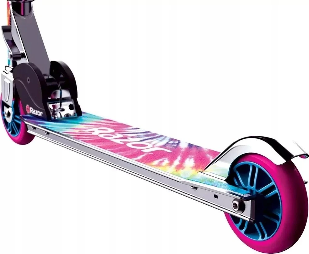 Paspirtukas - Razor A Tie-Dye 2 Ratų Reguliuojamas Sulankstomas Daugiaspalvis