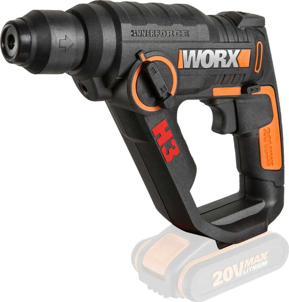 Akumuliatorinis perforatorius WORX WX390.9 be akumuliatorius ir kroviklio