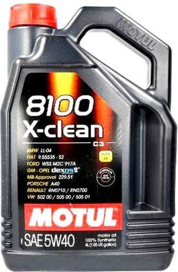 Alyva MOTUL 8100 X-clean 5W40 4ltr (104720)