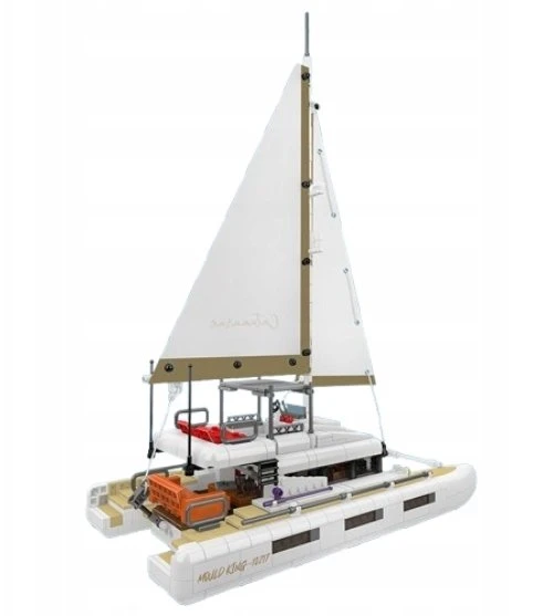 Mould King Catamaran Sailboat 10217 | Rinkinys klocków | 890 dalys