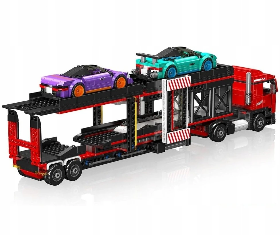 Mould King „Mold King“ sportinis automobilių transporteris-sunkvežimis 24078 | Konstrukcijos rinkinys | 997 elementai