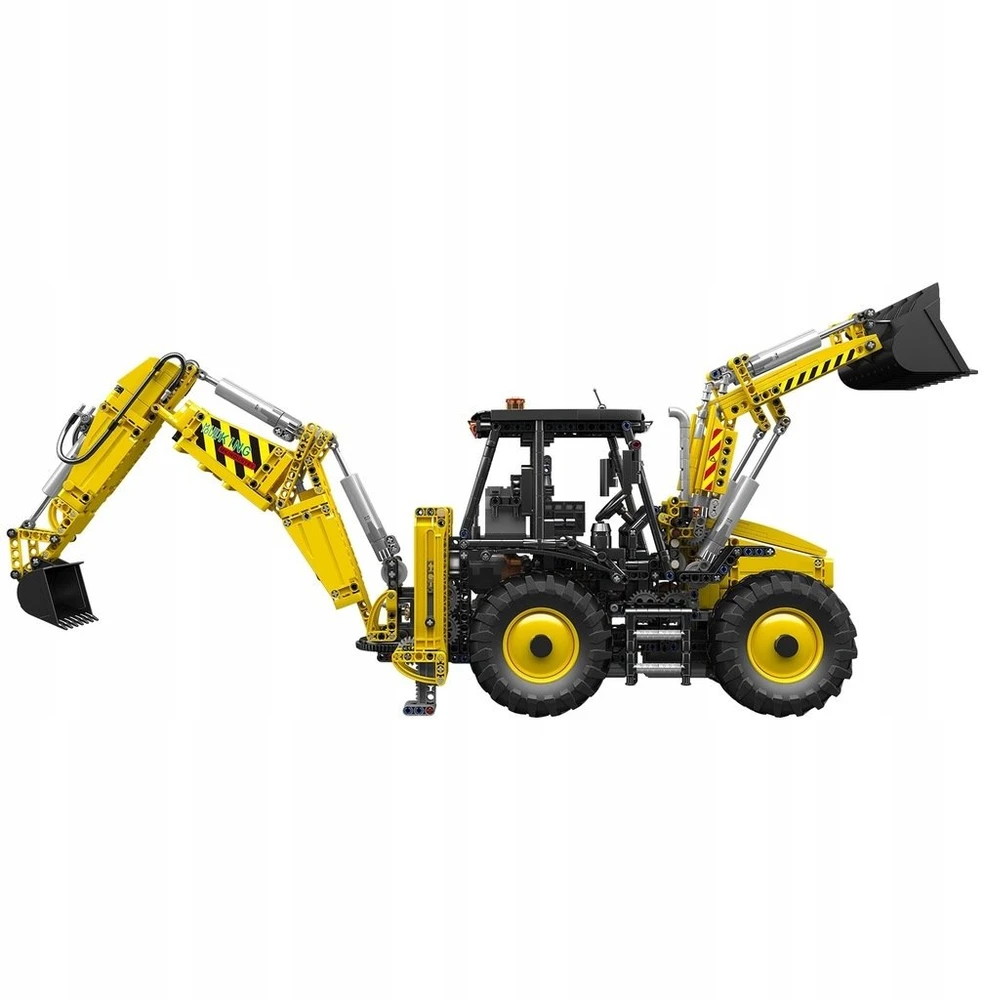 Mould King „Mold King Technic 17036“ buldozeris-ekskavatorius Rinkinys klojimui