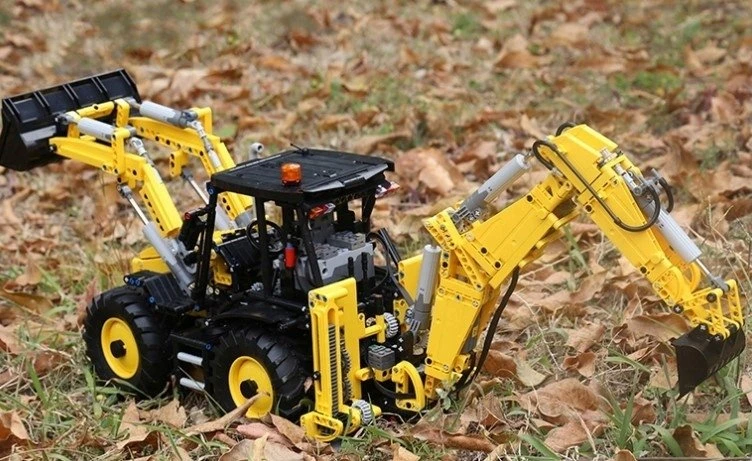 Mould King „Mold King Technic 17036“ buldozeris-ekskavatorius Rinkinys klojimui