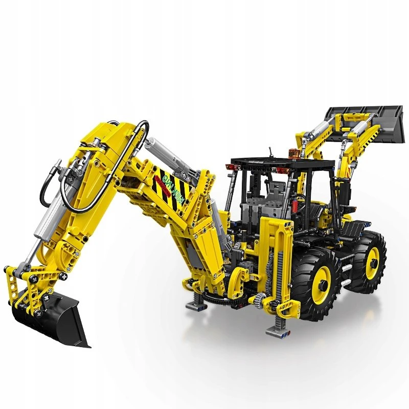 Mould King „Mold King Technic 17036“ buldozeris-ekskavatorius Rinkinys klojimui