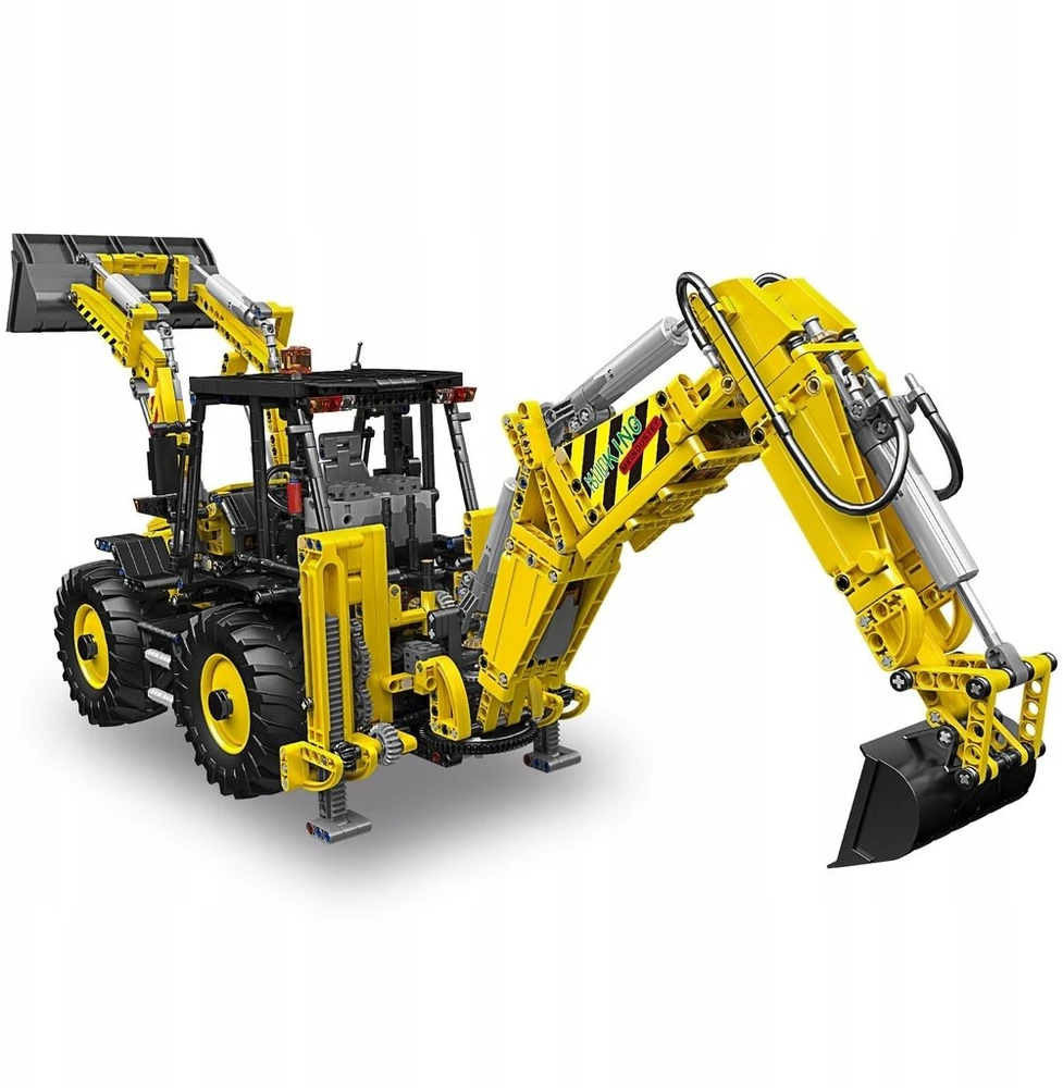 Mould King „Mold King Technic 17036“ buldozeris-ekskavatorius Rinkinys klojimui
