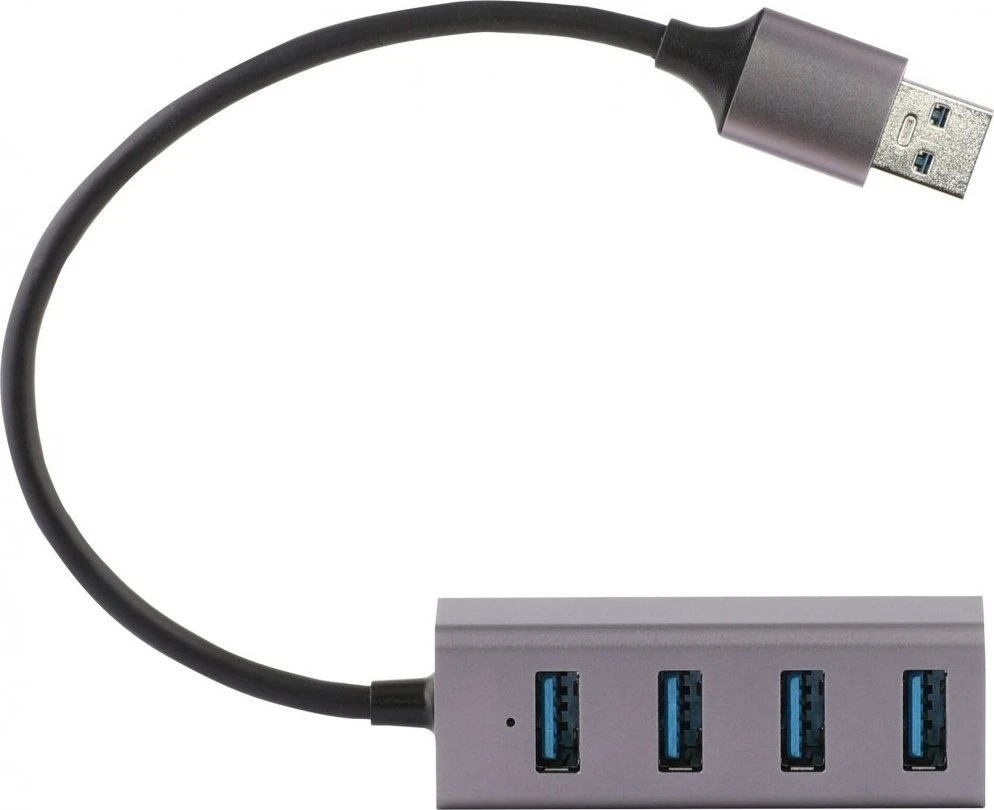 Pelė YHB 4300 metalinis šakotuvas 4xUSB 3.0 YENKEE