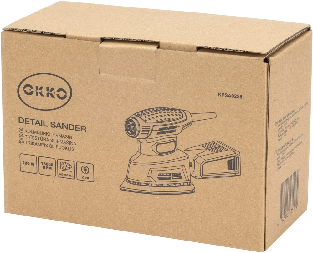 Okko Šlifuoklis MOUSE SANDER KPSA0238 220W
