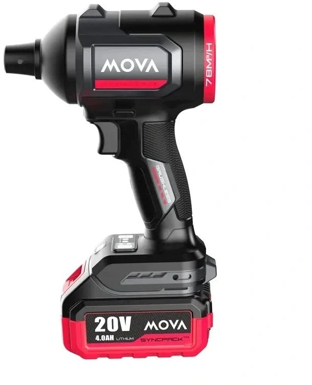 Mova 20 V bešepetėlis pūstuvas (baterija ir įkroviklis komplekte) (PB04K)