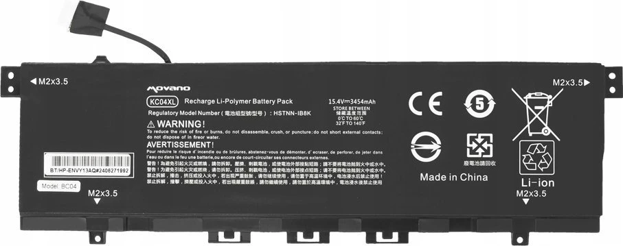 Movano KC04XL HSTNN-IB8K HP Envy X360 13-Ag 13-Ar 13-Ah 13-Aq akumuliatorius - 3300 mAh (50 WH)