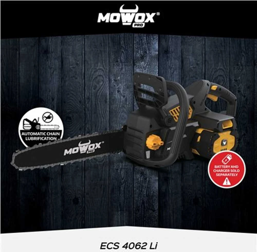 Mowox® ECS 4062 Li akumuliatorinis grandininis pjūklas (be akumuliatoriaus ir kroviklio)