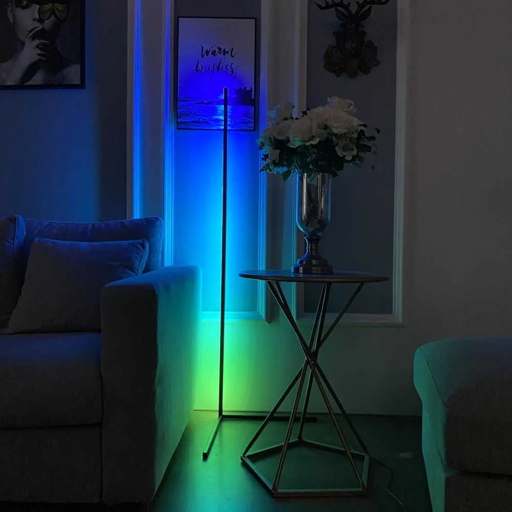 Mozos kampinis toršeras LC-RGB LED Baltas | Tiekimas