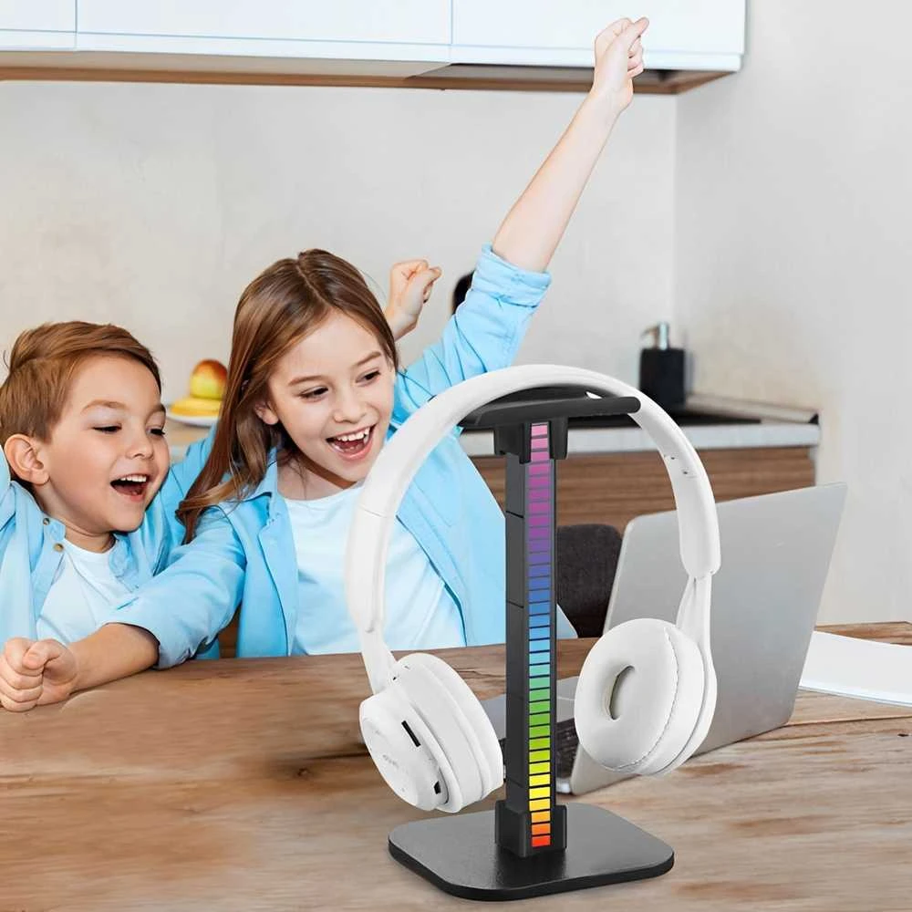 Mozos D11 ausinių stovas su RGB šviesa