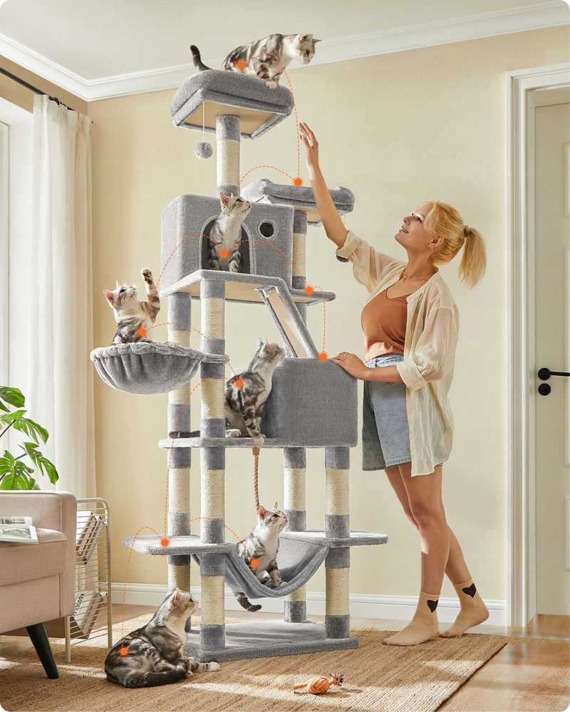 MOZOS KITTY-TREE DUŻY DRAPAK DLA KOTA Aukštas 206CM