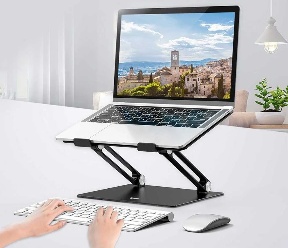 MOZOS LS1-ALU aliumininės PODSTAWKA DO LAPTOPA JUODA