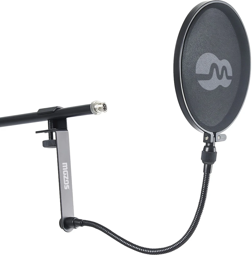 Ausinės Mozos PS-3 POP filtras mikrofonui su lanksčia rankena 25 cm