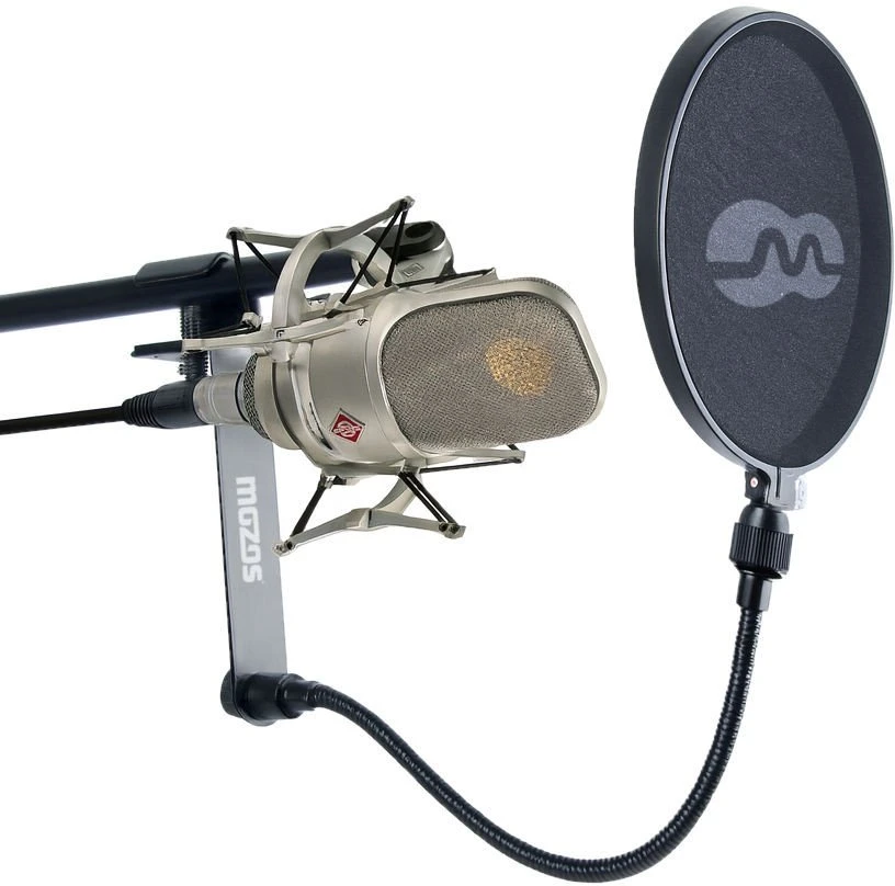 Ausinės Mozos PS-3 POP filtras mikrofonui su lanksčia rankena 25 cm