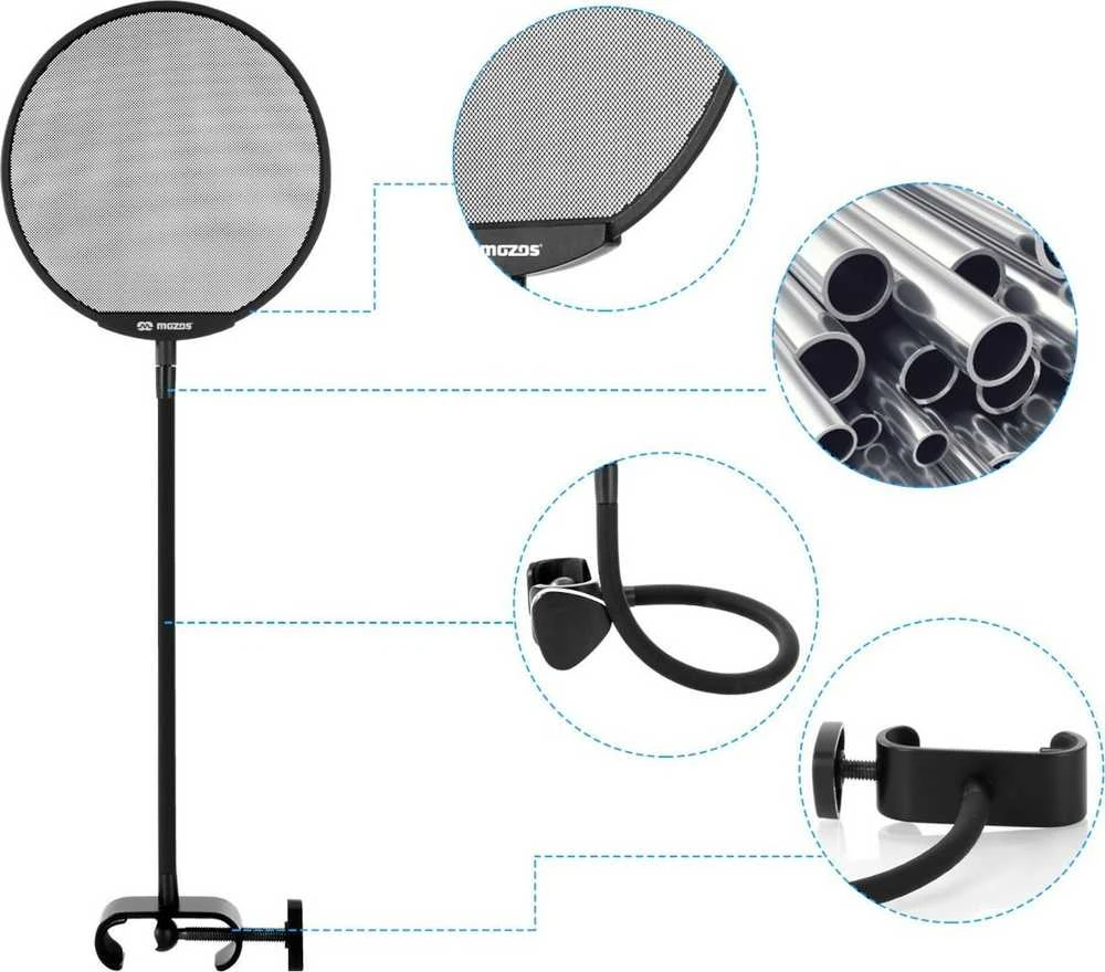 MOZOS PS-PRO PROFESJONALNY POP FILTRAS MIKROFONOWY