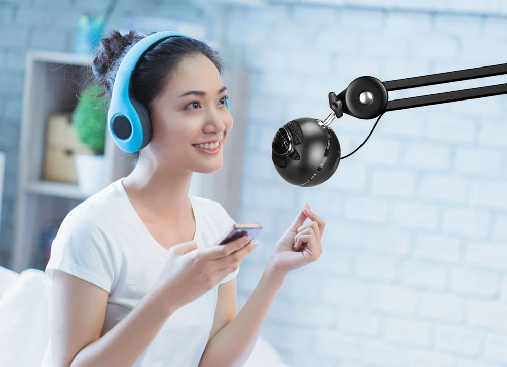 Ausinės MOZOS SB36 PRO STOVAS BIURKOWY NA su mikrofonu PREMIUM