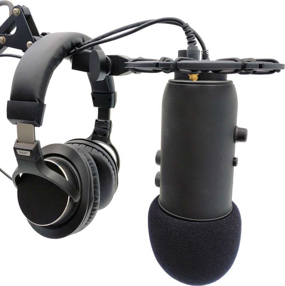 Mėlyna MOZOS SHM4 KOSZ ANTYWIBRACYJNY DO MIKROFONU 5/8" 3/8" Mėlynas YETI FIFINE