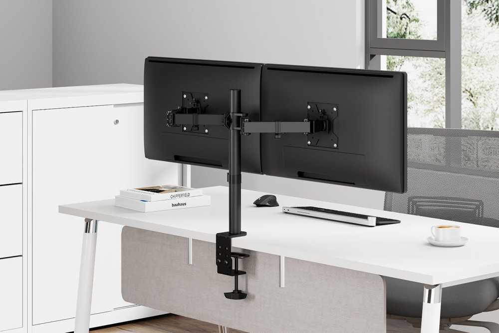 MOZOS MS03 PODWÓJNY UCHWYT BIURKOWY DO MONITORA 17"-34"