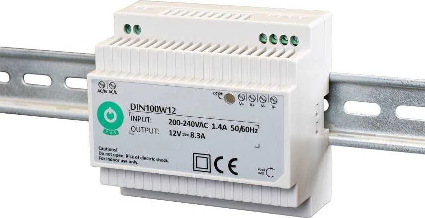 Mpl Power 100W LED Maitinimo šaltinis POS DIN100W12