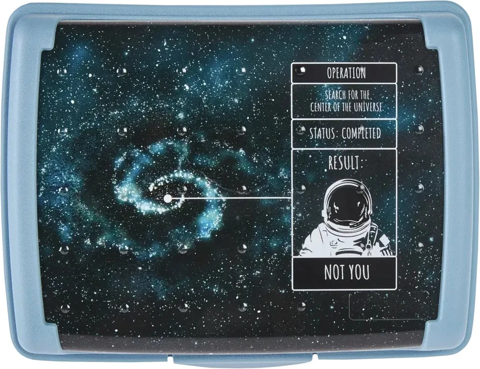 Mpl Power Keeeper maisto laikymo indelis su užspaudžiama dėžute midi 1 l Carla "Cosmos" 17x13x7cm mėlynas