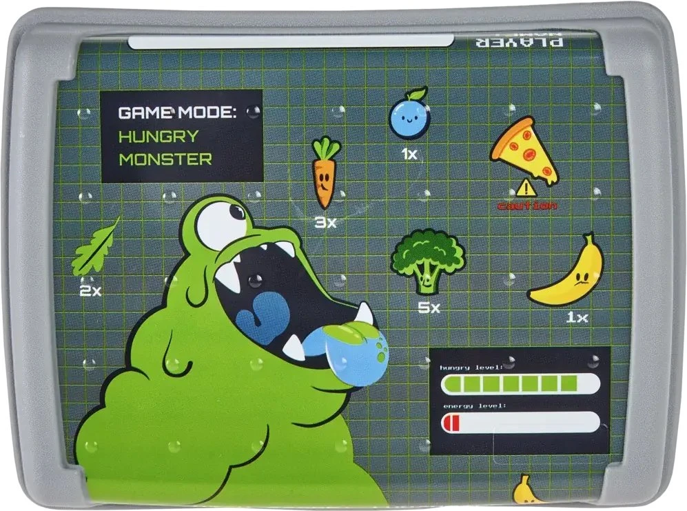 Mpl Power Keeeper maisto laikymo indelis su užsegamu dangteliu midi 1 l Carla „Monster“ 17x13x7cm pilka