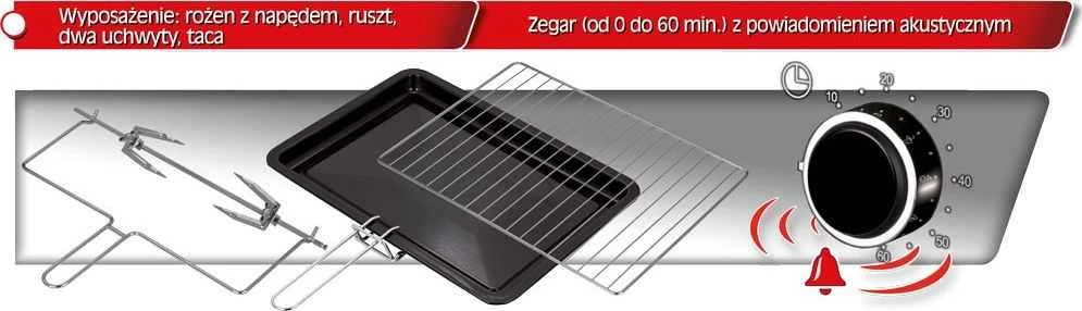 Elektrinė krosnelė MPM MPE-09 / T mini orkaitė