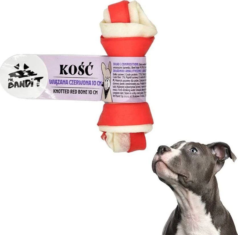 Mr. Bandit rištas kramtomas kaulas šunims 10 cm