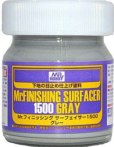 Mr Hobby Mr.Hobby Mr. Finishing Surfacer 1500 pilkas gruntas 40 ml (SF-289)