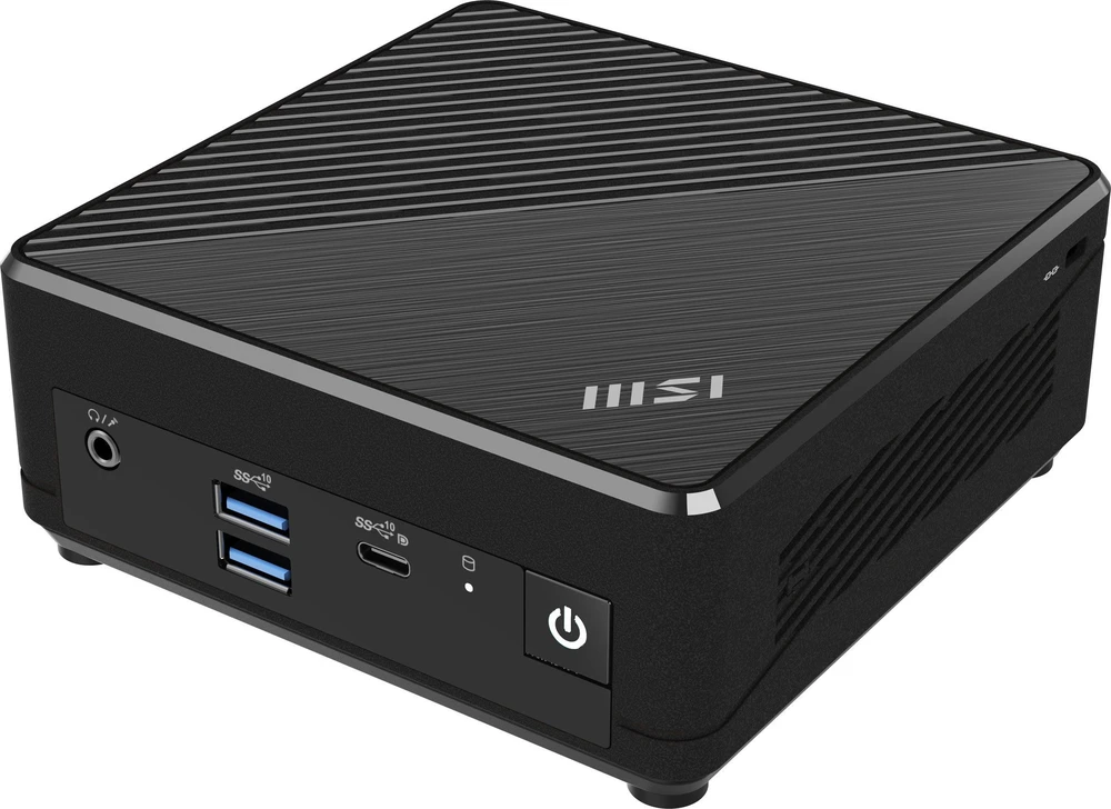 Mini desktop PC MSI Cubi N ADL S-225BEU barebone Intel N100 / WiFi 5 + BT 5.0 / 2x1Gbps / juodos spalvos