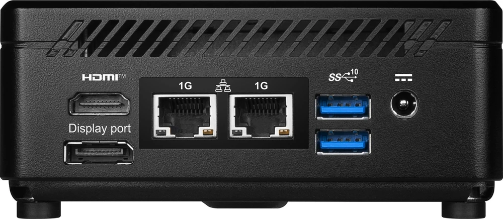 Mini desktop PC MSI Cubi N ADL S-225BEU barebone Intel N100 / WiFi 5 + BT 5.0 / 2x1Gbps / juodos spalvos