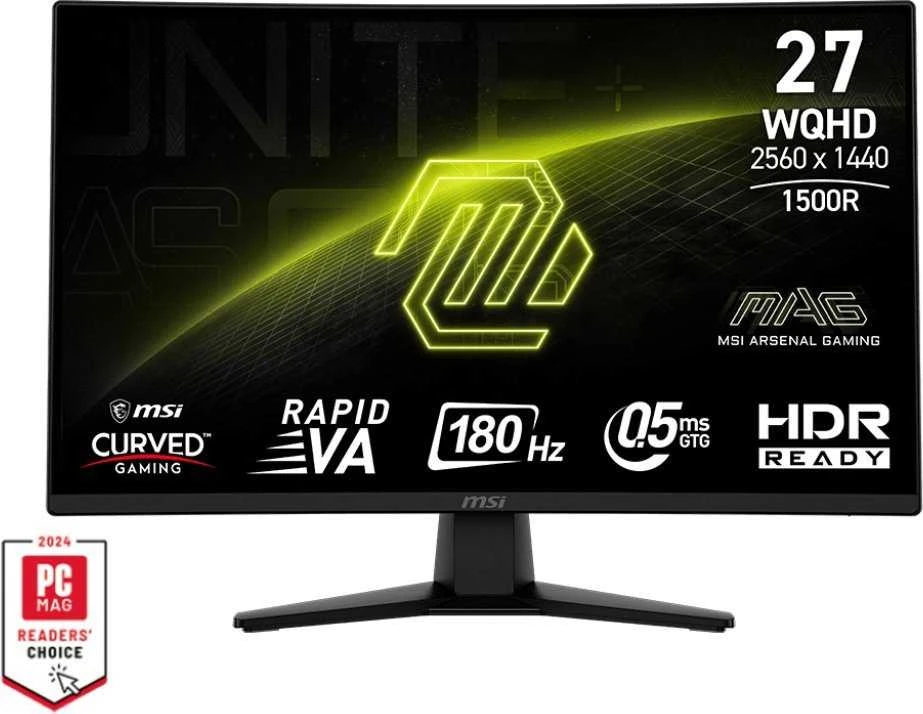 27 colių (68,6 cm) TFT MSI MAG 274CQFDE žaidimų monitorius, išlinkis, 180 Hz, mažmeninė kaina