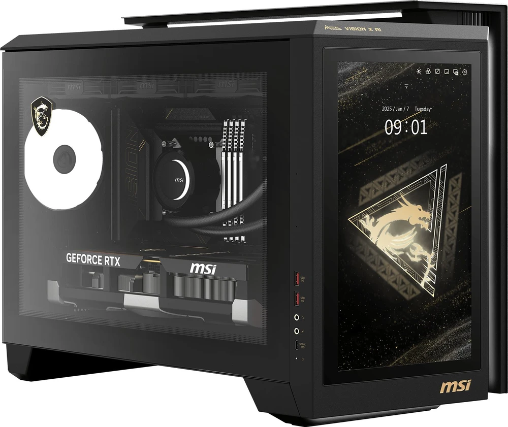 Stacionarus kompiuteris Rejestrator MSI MEG Vision X AI 2NVR7-236AT Juodas