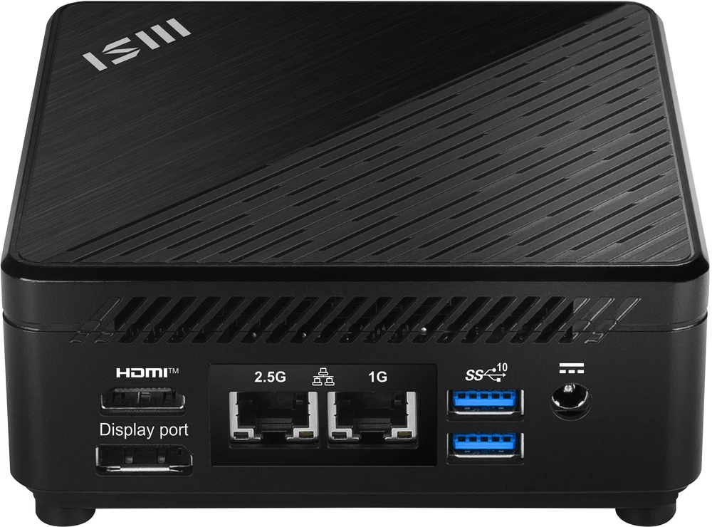 Mini desktop PC MSI Cubi 5 1M-440BEU barebone Core 3 / WiFi 6E + BT 5.3 / 1×2.5Gbps + 1x1Gbps juodos spalvos