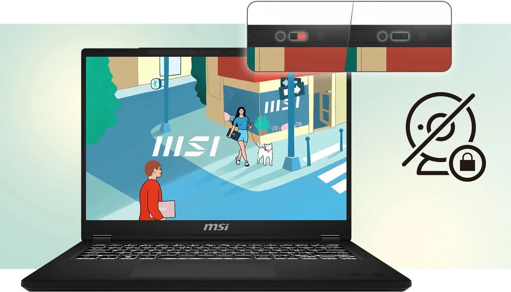 MSI Modern 14 F13MG-265PL i5-1334U 14.0" FHD 60Hz IPS lygio 16GB DDR4 3200 SSD 512Mbps Iris Xe Graphics W11Pro 3Y Nešiojamas kompiuteris